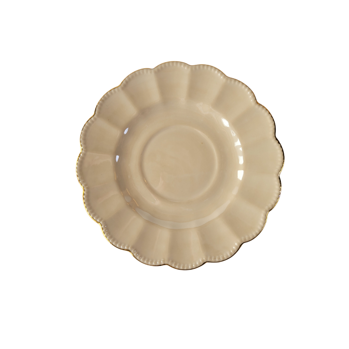 Luster Gold Porcelain gold trimmed plate