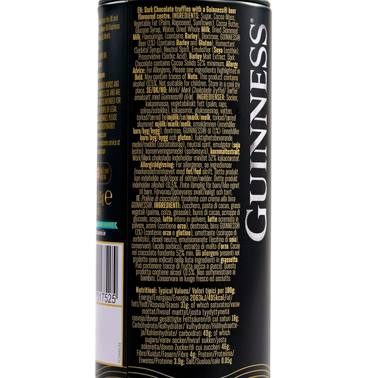 Guinness Dark Chocolate Truffles Beer Can - 4.4oz (125g) - Image 2