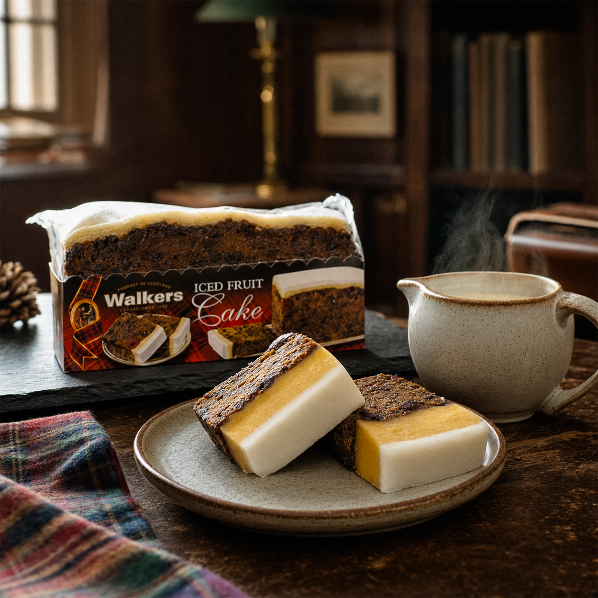 Walkers Iced Fruit Cake - 15.90oz (450g)
