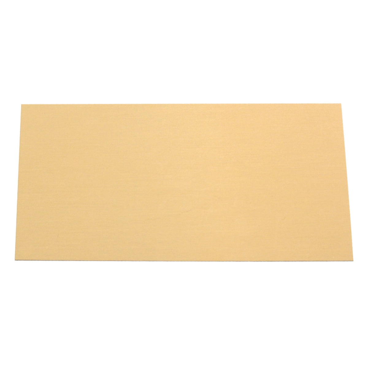 Beige rectangle nameplate on a white background