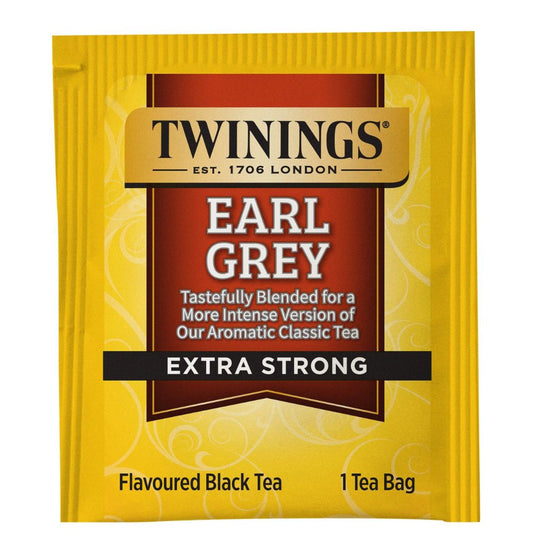 Twinings Earl Grey tea package on a white background