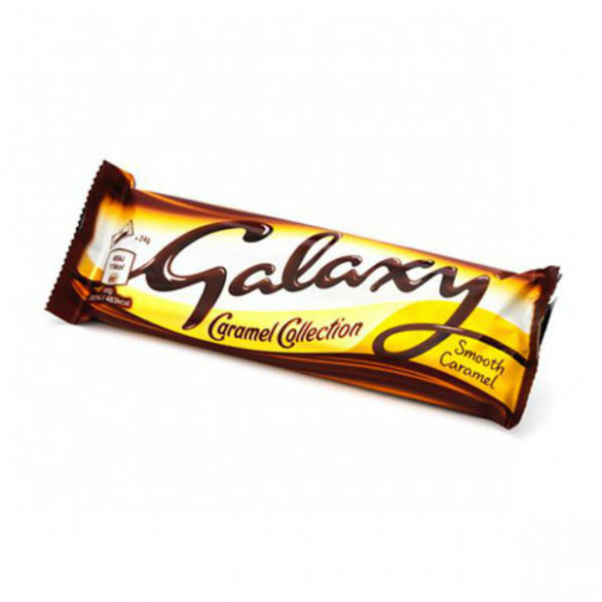 Galaxy Caramel Collection chocolate bar on a white background