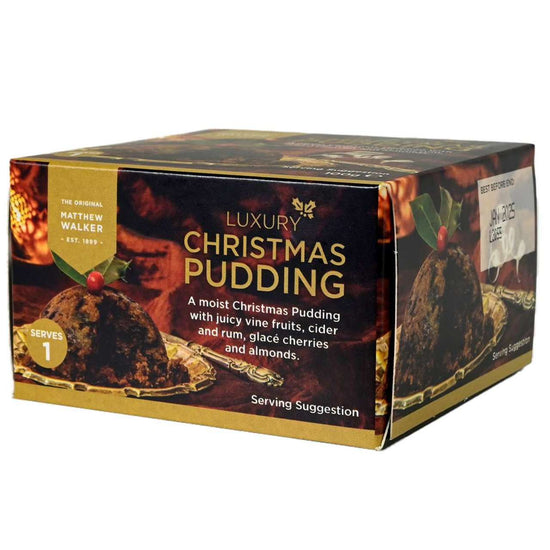 Box of Luxury Christmas Pudding from Mathew Walker.