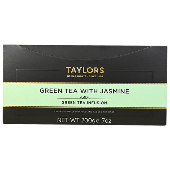 Box of Taylors of Harrogate green tea with jasmine