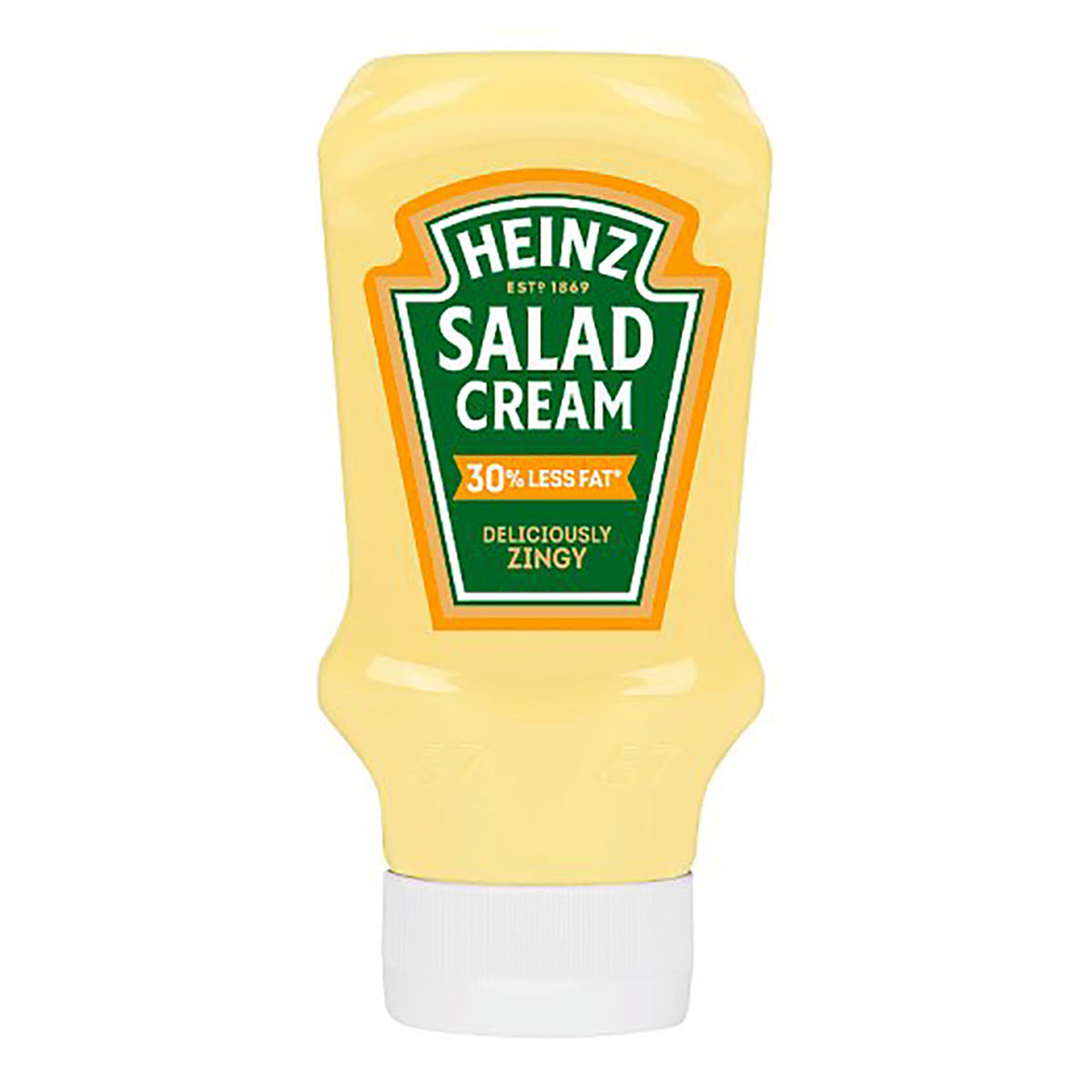 Heinz Salad Cream bottle on a white background