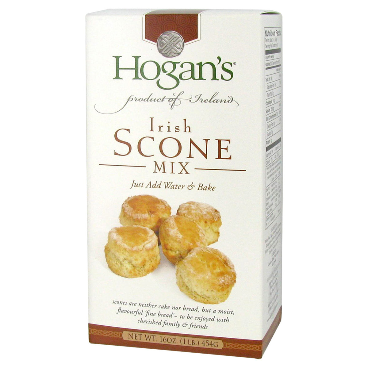 Box of Hogan's Irish Scone Mix on a white background