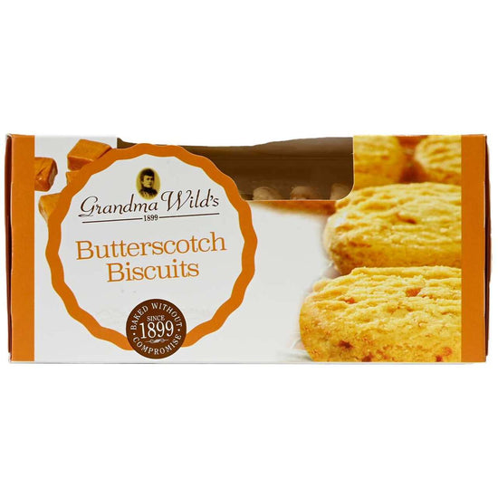 Grandma Wild's Butterscotch Biscuits package