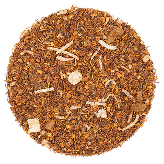 Round pile of rooibos tea leaves