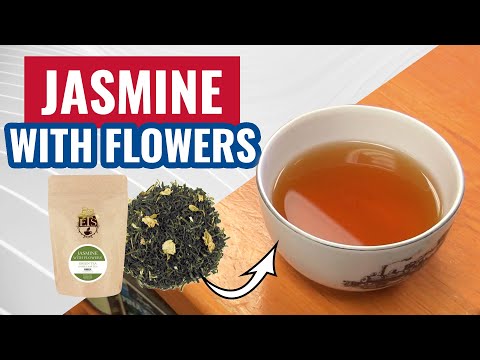 Video card for Jasmin with flowers tea