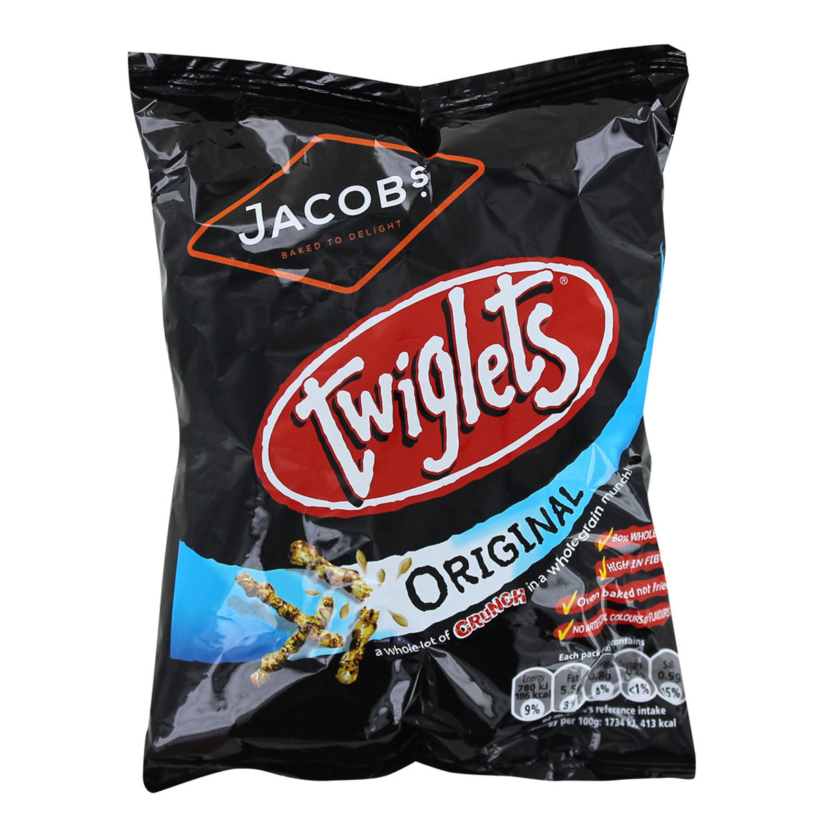 Bag of Jacob's Twiglets Original on a white background