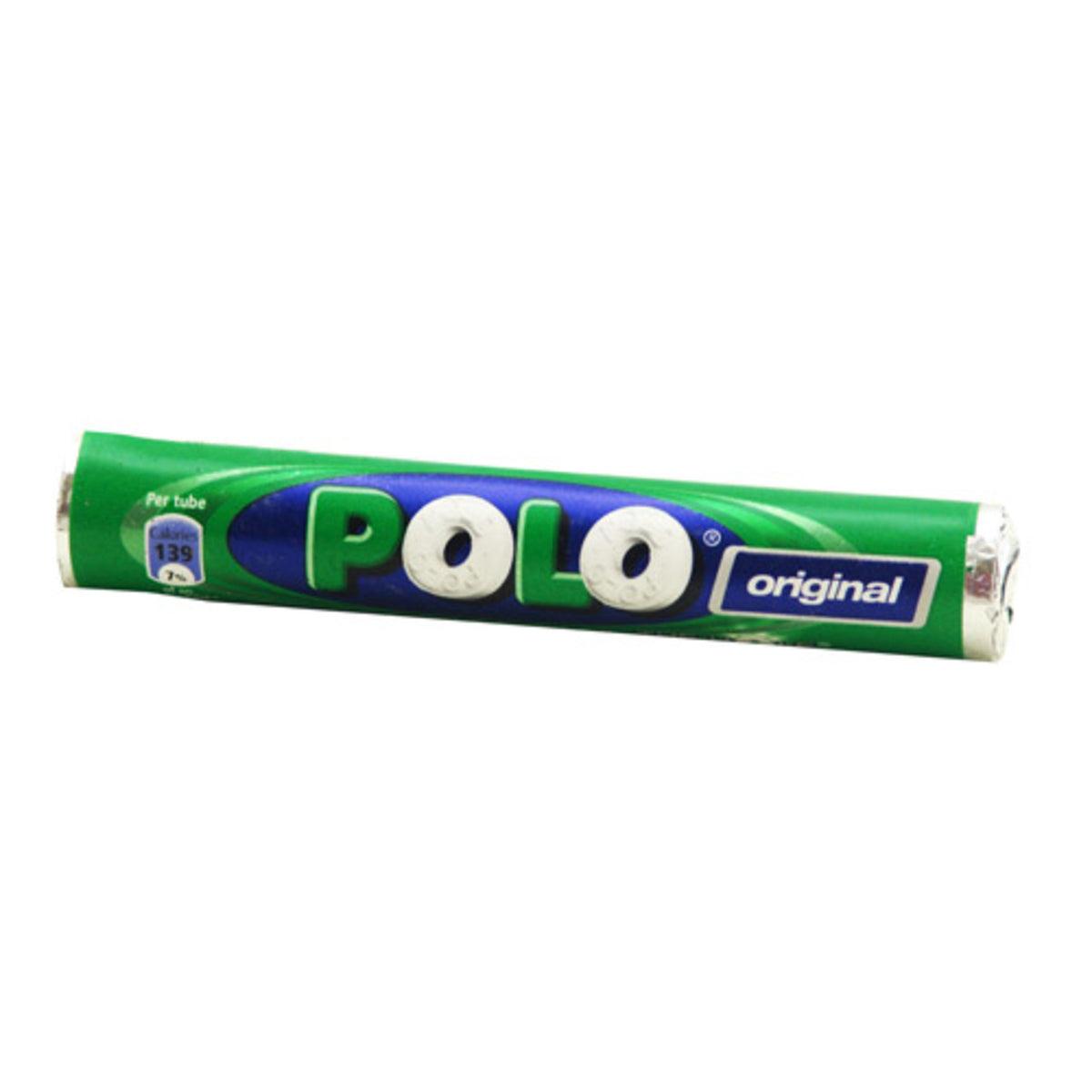 Polo original mints tube package on a white background