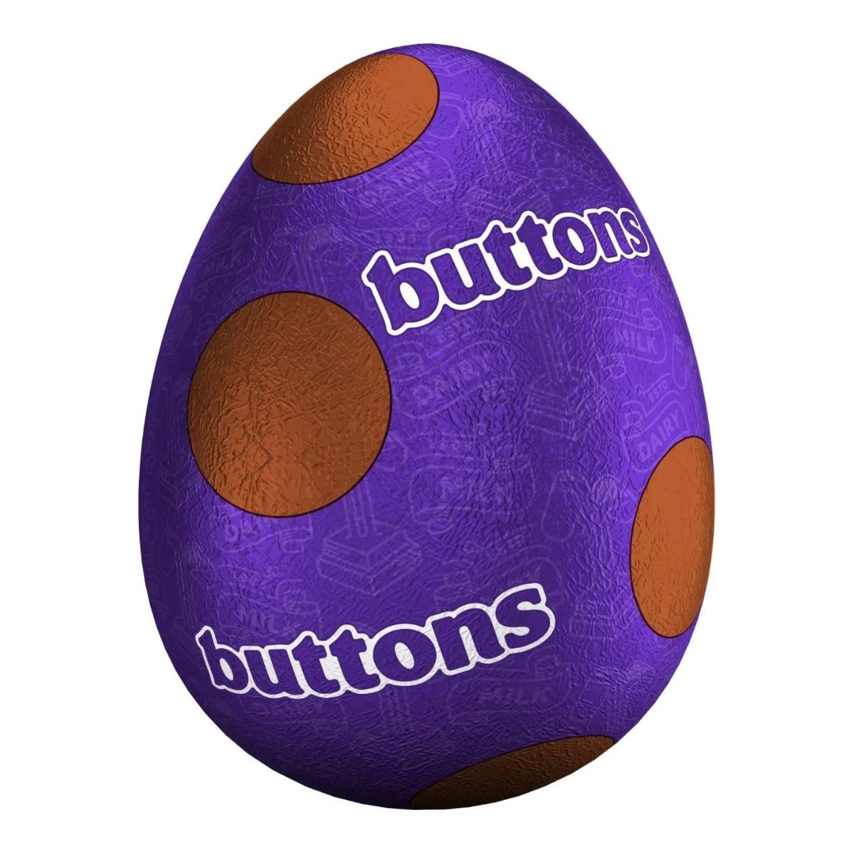 Cadbury Buttons Purple Foil Chocolate Egg
