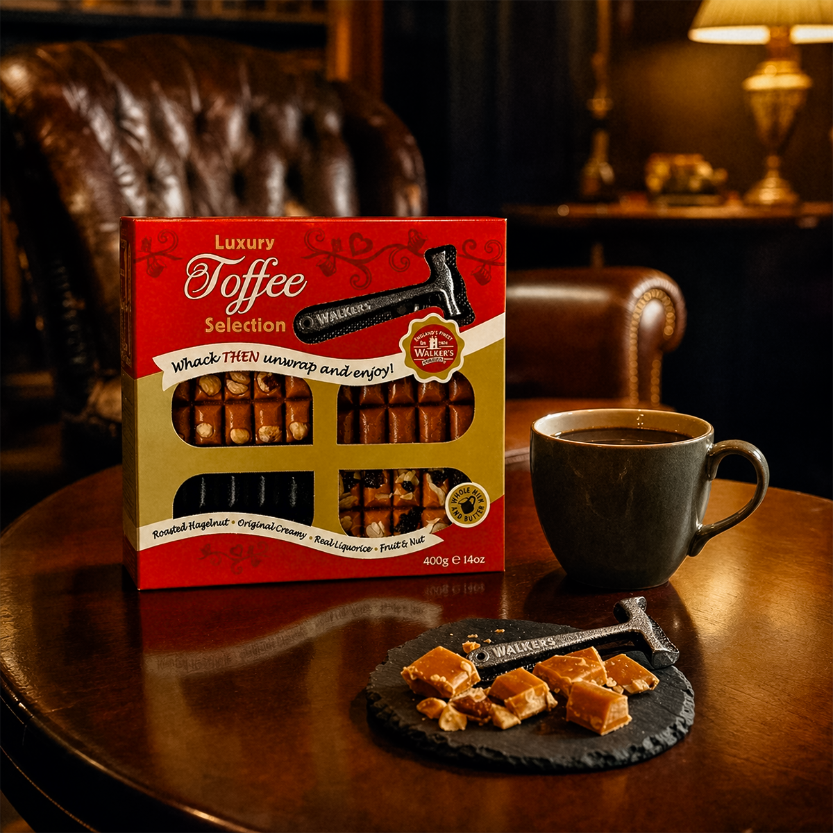 Walkers Luxury Toffee Selection w/ Hammer 400g (14.1oz)