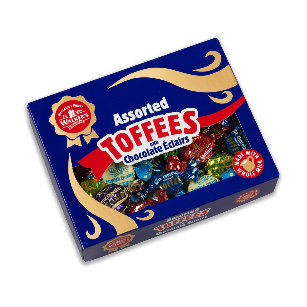 Walker’s Nonsuch Assorted Toffees & Choc Eclairs, Gift Box - 12.35oz (350g) - Image 1