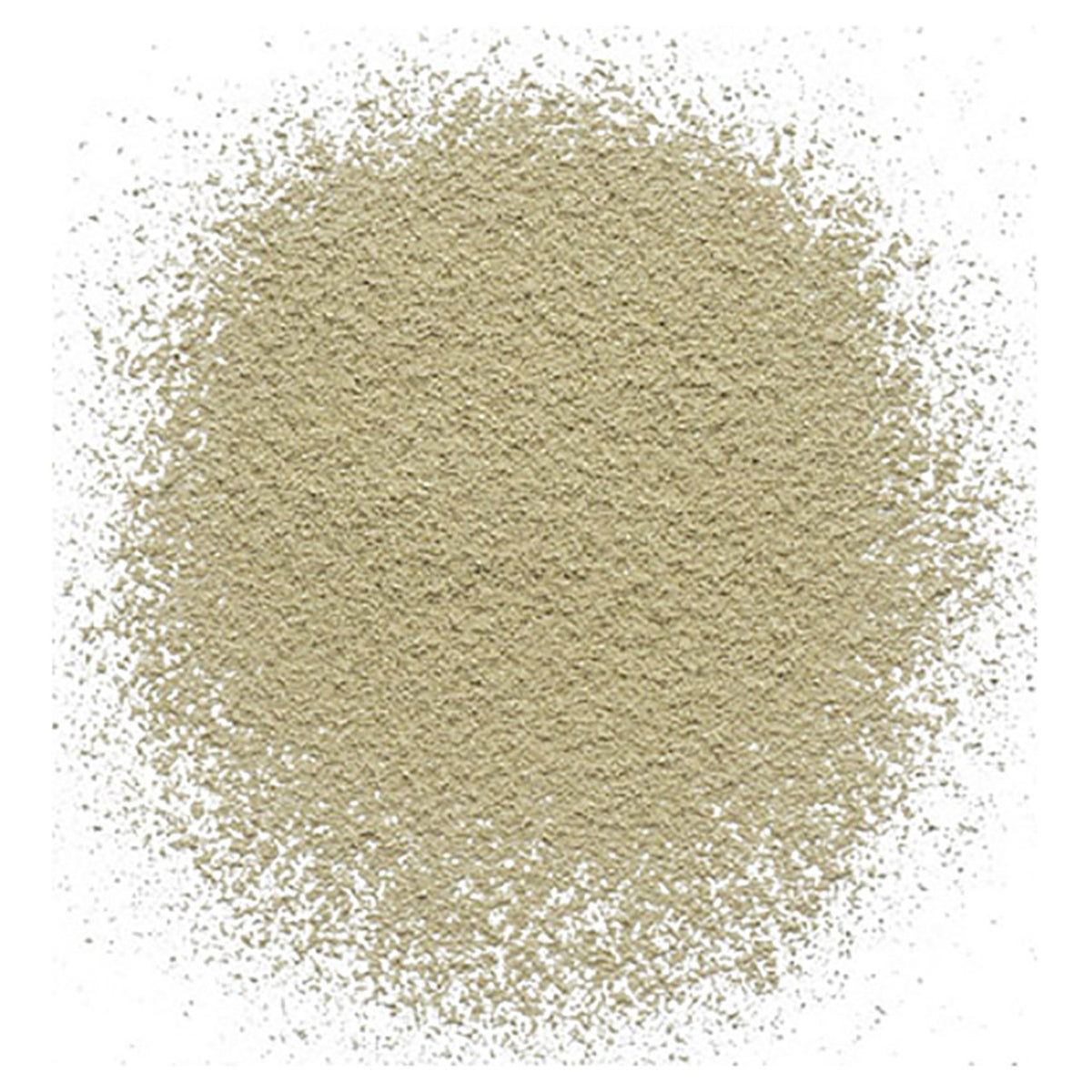 White matcha tea powder in a splatter on a white background