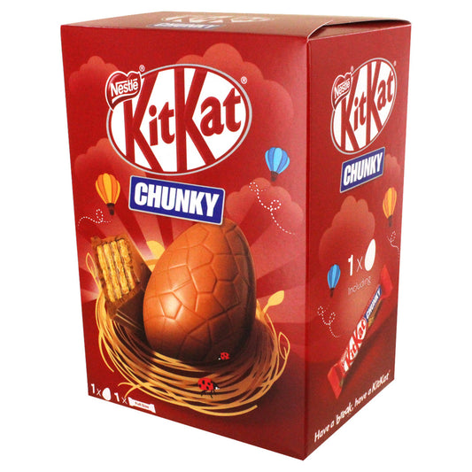 Kit Kat Chunky Easter egg packaging on a white background
