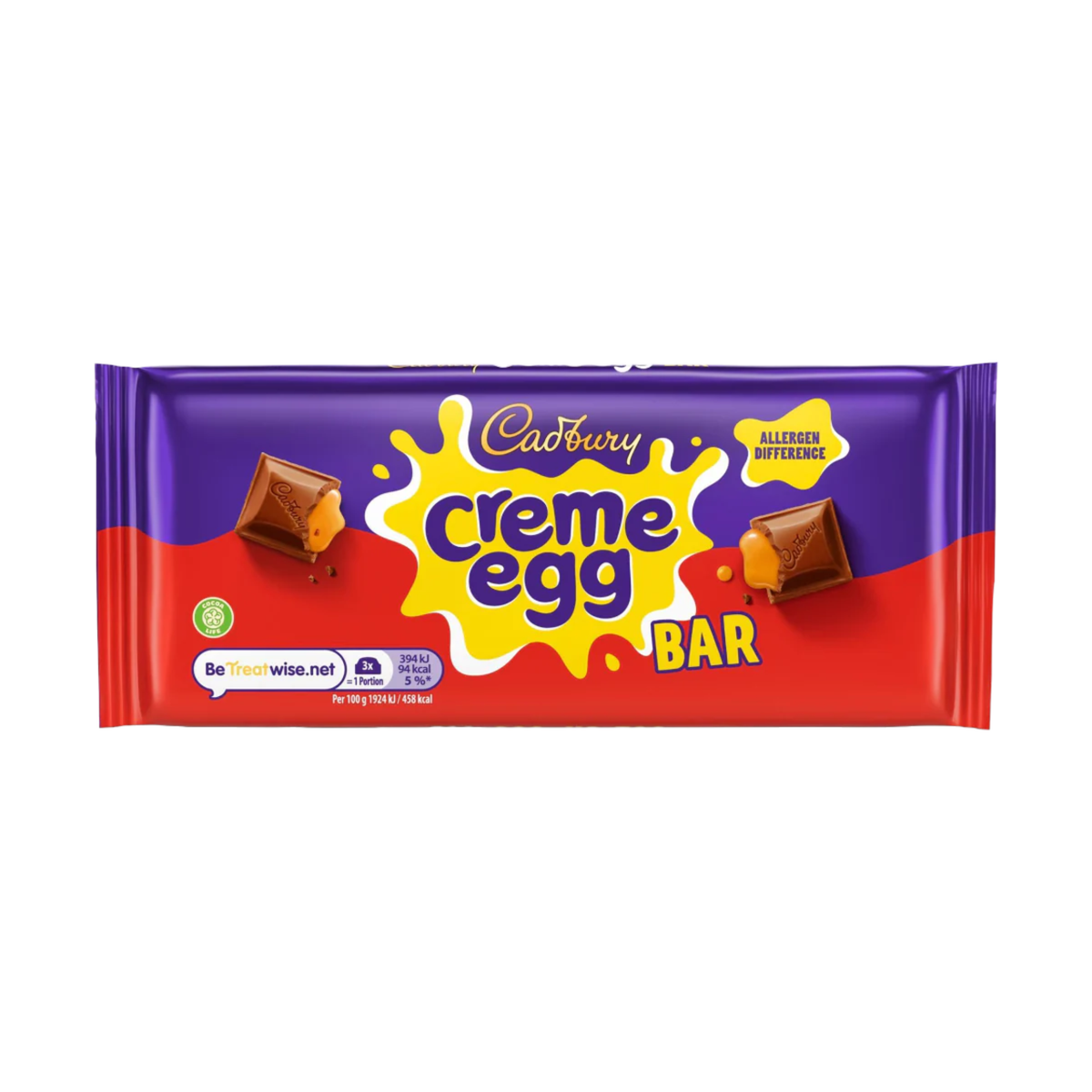 Cadbury Creme Egg Bar packaging on a white background