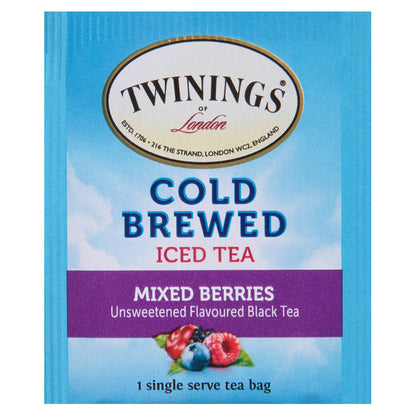 Twinings Cold Brewed Mixed Berries iced tea package on a white background