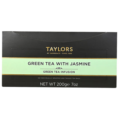 Box of Taylors of Harrogate green tea with jasmine