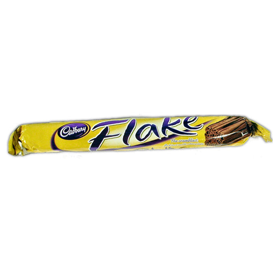 Cadbury Flake chocolate bar on a white background