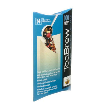 TeaBrew filter package on a white background