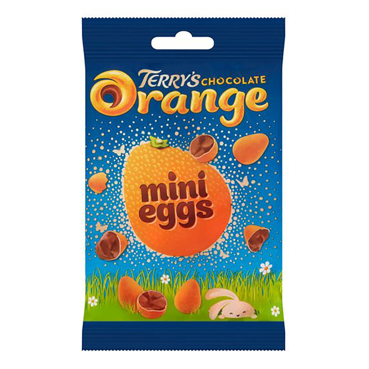 Terry's Chocolate Orange mini eggs packaging on a white background