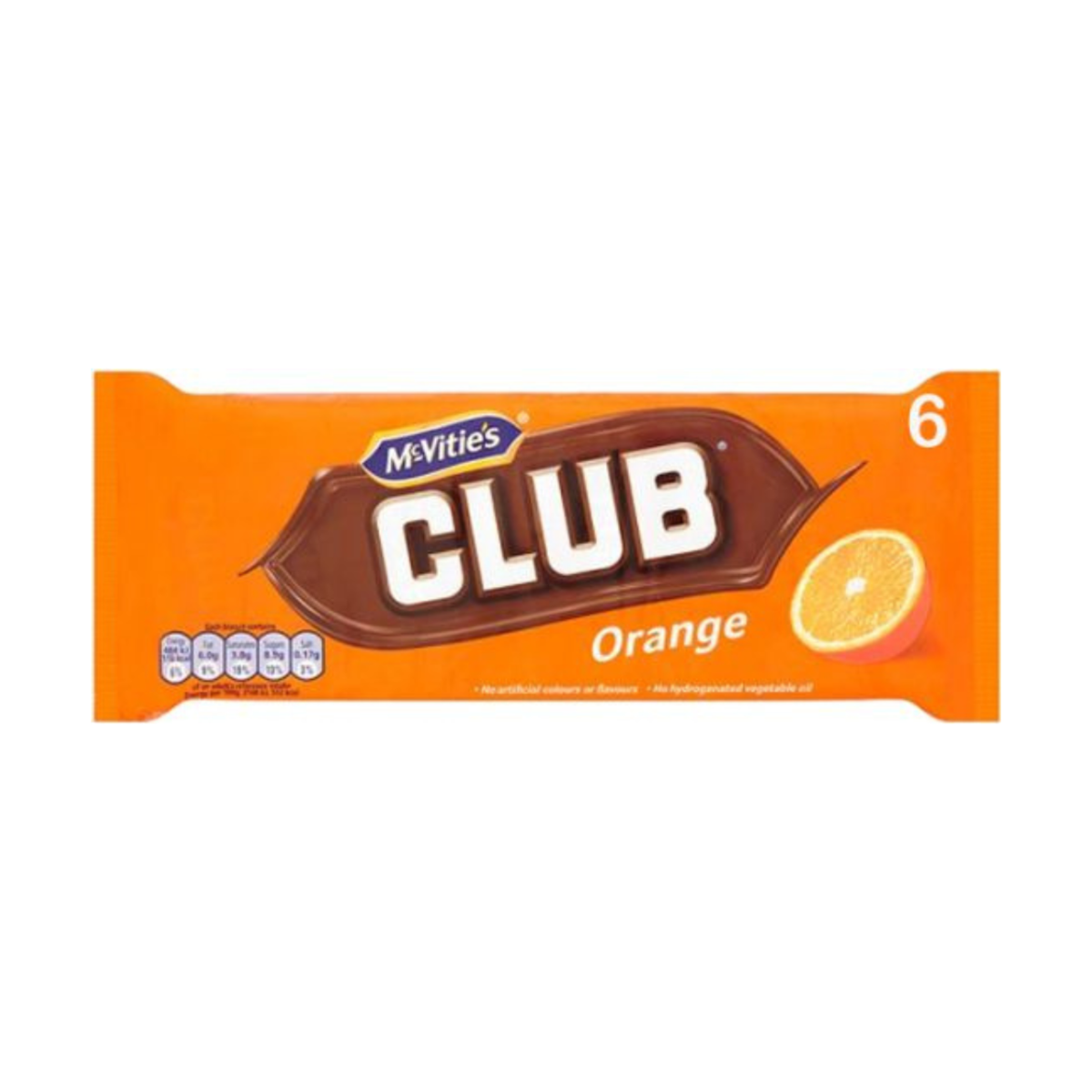 McVitie's Club Orange packaging on a white background