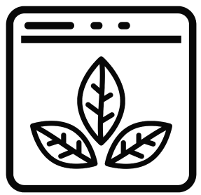 Icon of three tea leaves