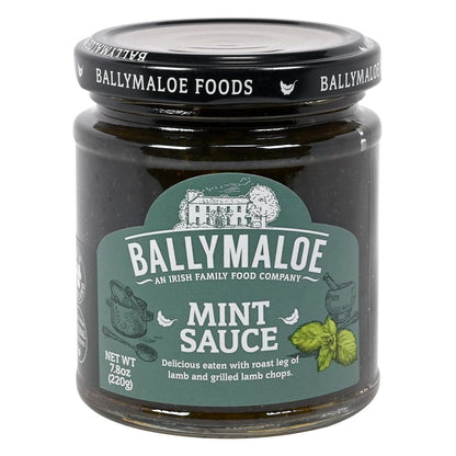 Jar of Ballymaloe Mint Sauce on a white background
