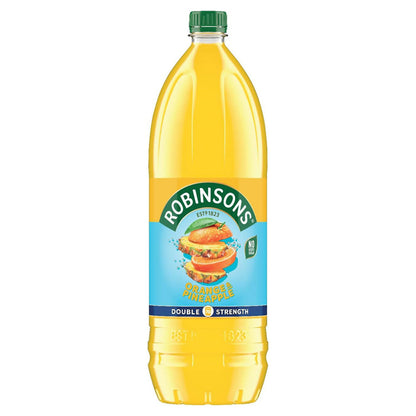 Robinsons Orange and Pineapple juice bottle on a white background