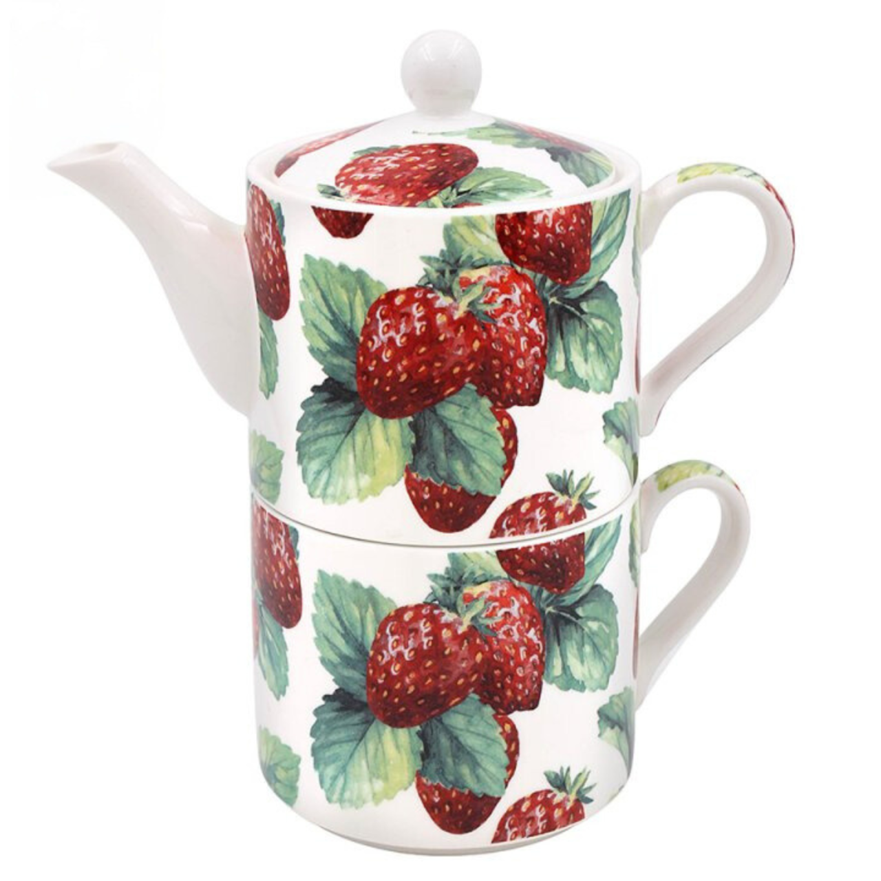Strawberry Field Fine China Tea for One Set