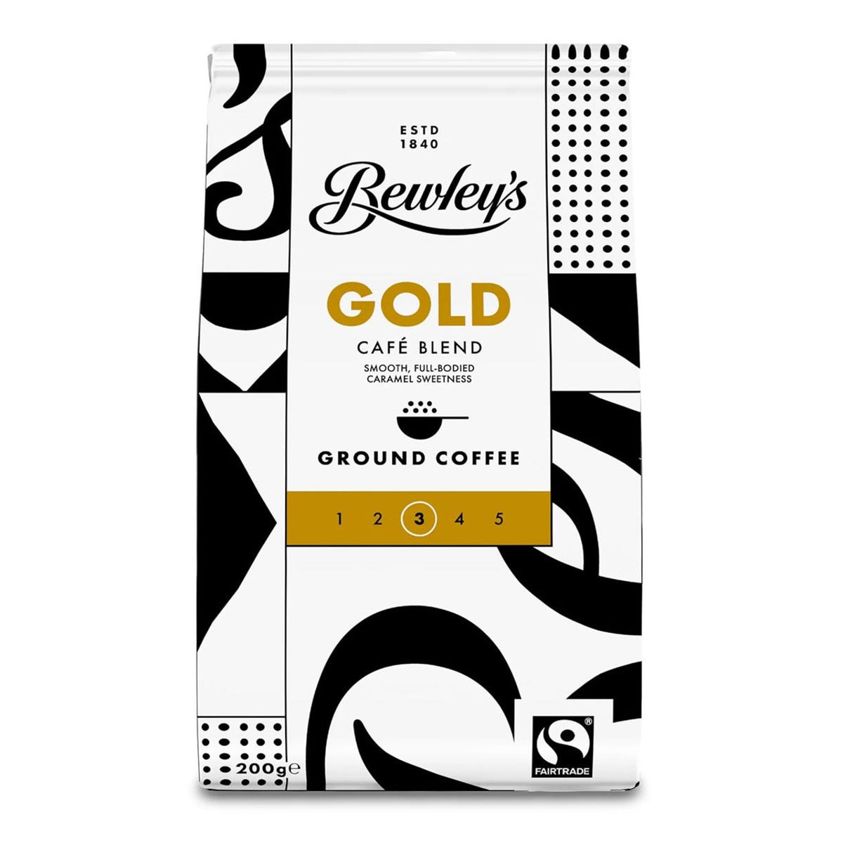Bewley's Gold Cafe Blend coffee package on a white background