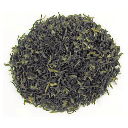 Dry Teal Leaves of dark green complexion on a white background