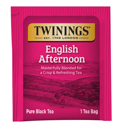 Twinings English Afternoon tea package on a white background