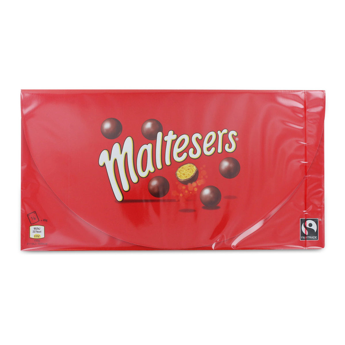 Maltesers chocolate packaging on a white background