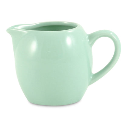 Sea foam ceramic creamer