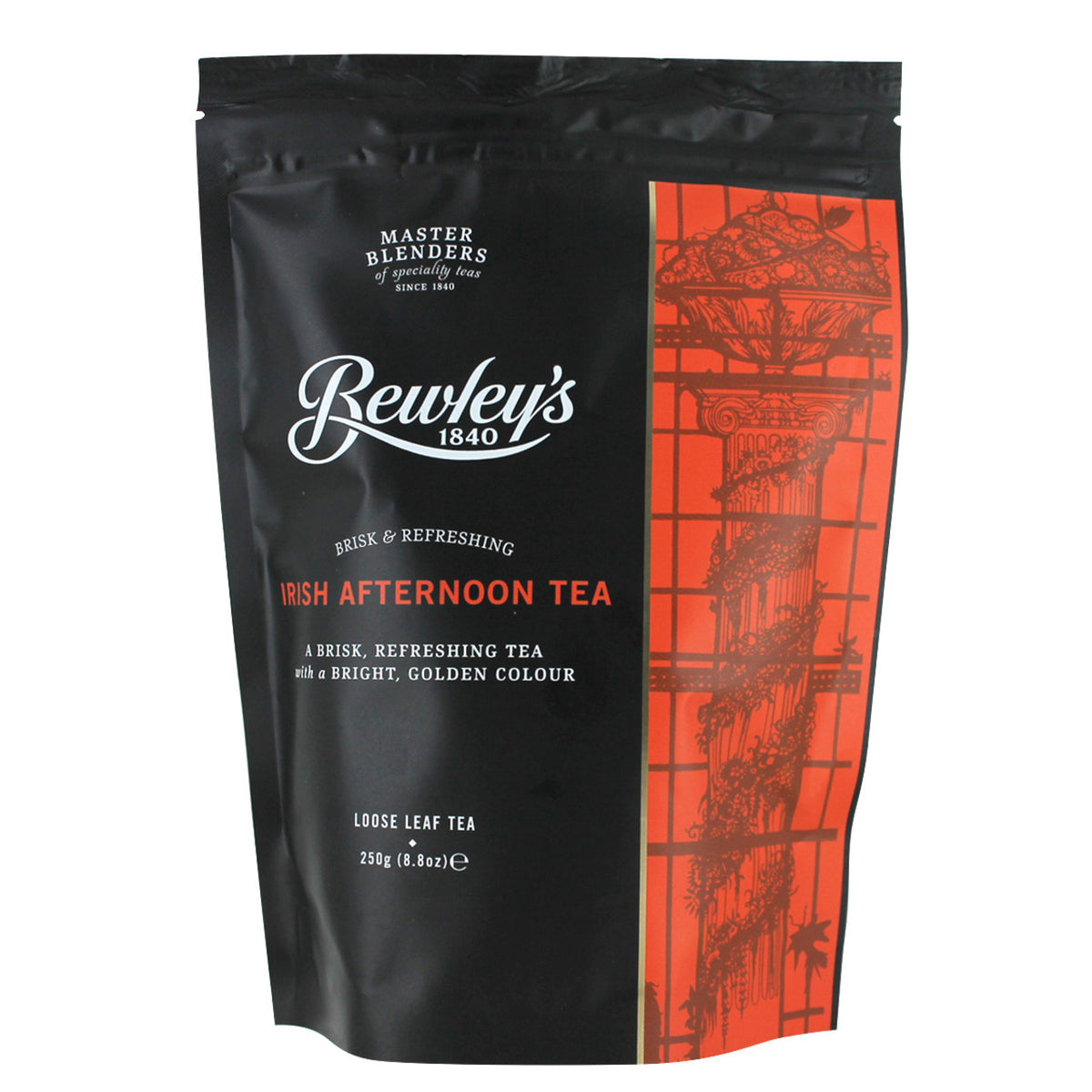 Bewley's Irish Afternoon Tea package with black and red design