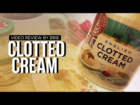 Video review of Clotted Cream with image of a jar of clotted cream