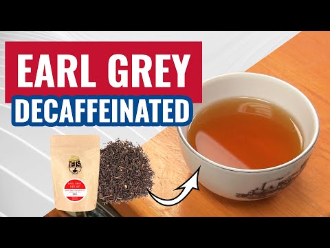Cover card for earl grey decaffeinated tea