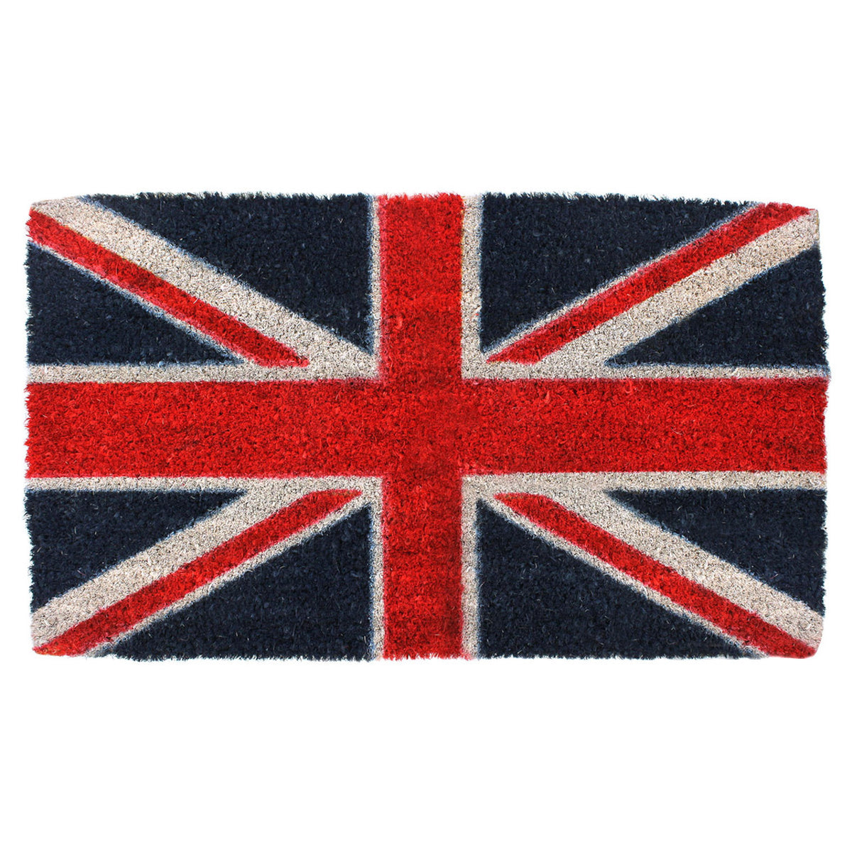 Doormat with Union Jack design on a white background