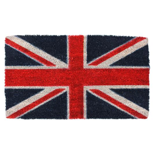 Doormat with Union Jack design on a white background
