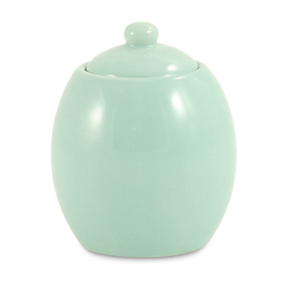 Sea foam ceramic sugar bowl