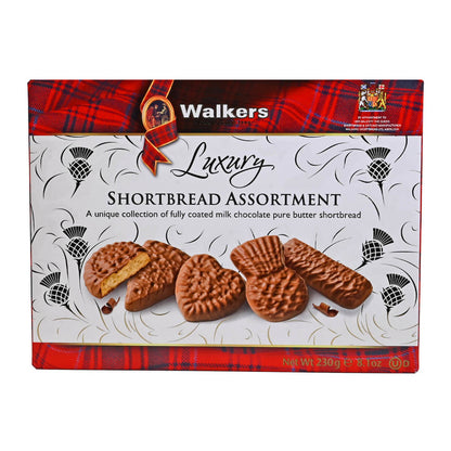 Box of Walkers Luxury Shortbread Assortment with plaid design