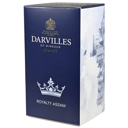 Darvilles of Windsor Royalty Assam tea box on a white background
