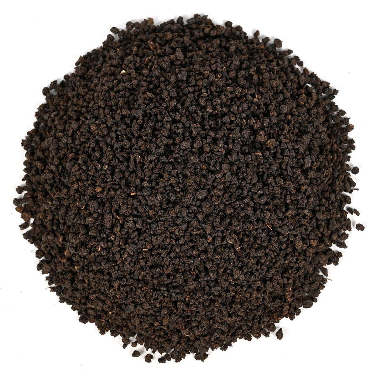 Dark ground loose-leaf black tea