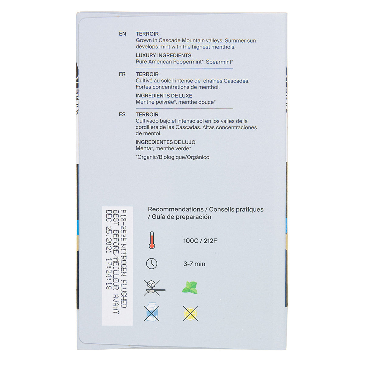 Product packaging with text and icons on a white background