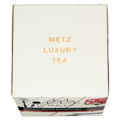 Box of Metz Luxury Tea on a white background